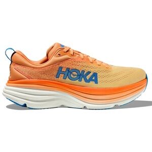 Hoka Bondi 8 Light Impala Mock Orange/Blue/White Mens size 10 NEW!!!
